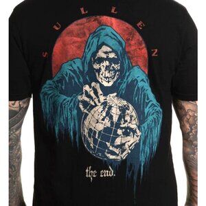 SULLEN 'the End' Mens Big & Tall Short Sleeve Tattoo Art Premium Cotton T-Shirt